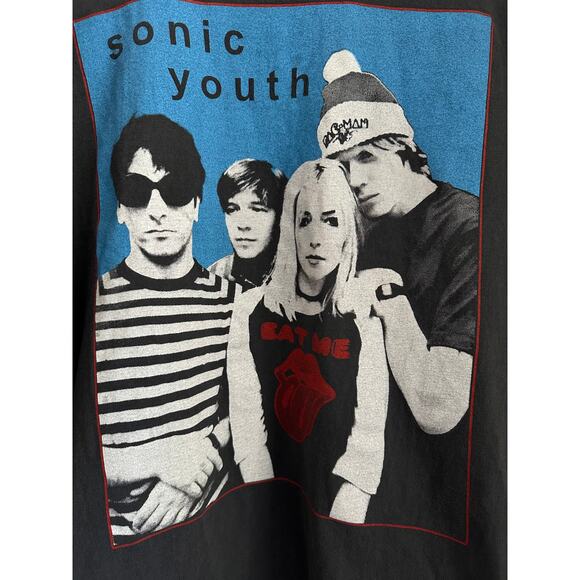 Sonic Youth "We Don't Like the Grub in Here" Vintage Reprint Single Stitch - Picture 2 of 6